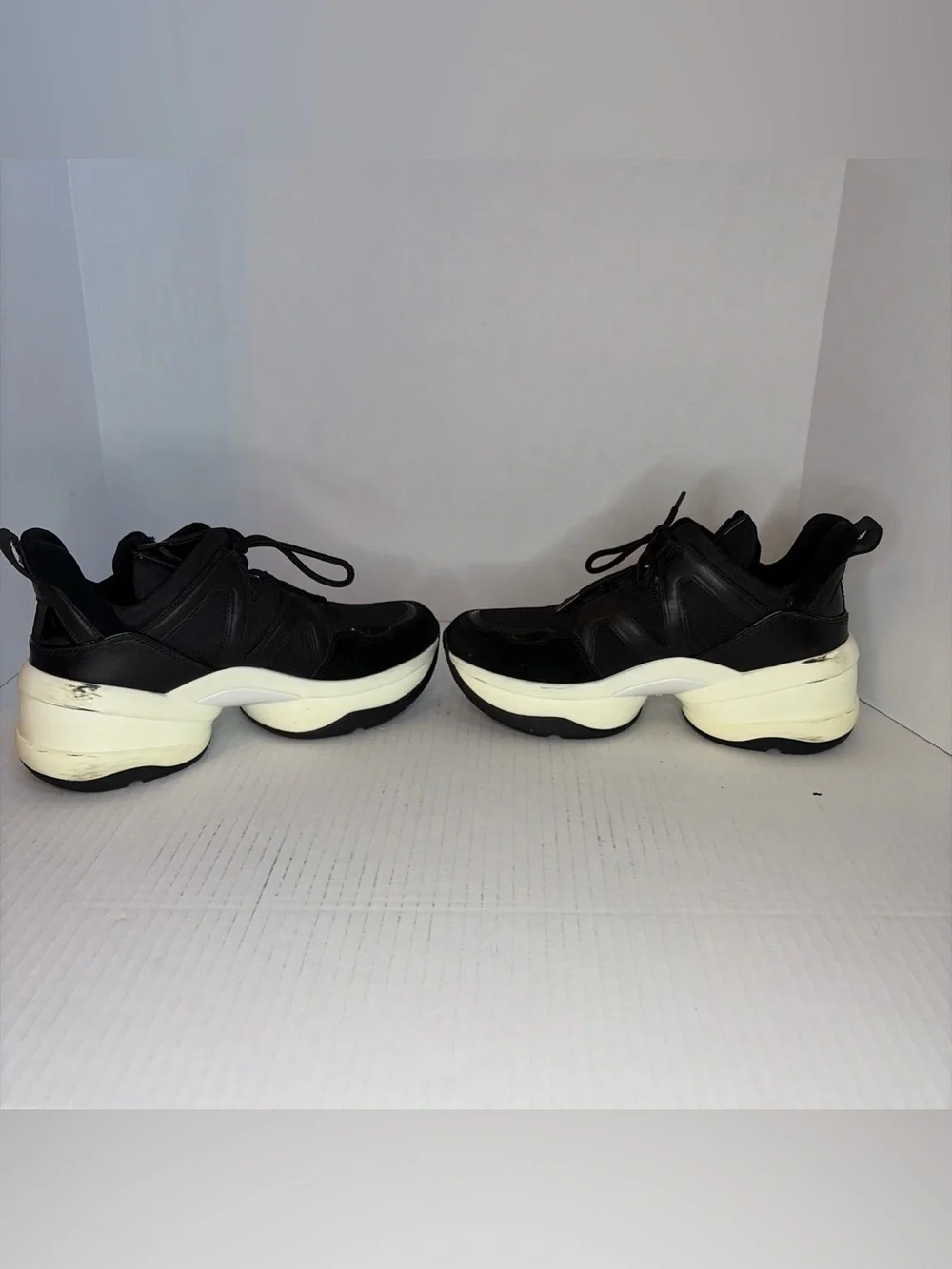 Michael Kors Olympia Extreme Trainers Black Sneakers Womens size 10
